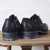 economico Scarpe Eleganti Classiche-scarpe eleganti da uomo in vera pelle, modello Oxford – scarpe formali da lavoro con lacci, stile brogue vintage, per ufficio, matrimoni ed eventi serali