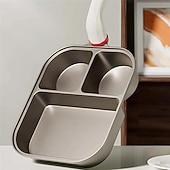 abordables Ustensiles de cuisine-Poêle antiadhésive 3 en 1 en alliage de titane avec poignée surélevée anti-brûlure, grattoir et brosse à huile, poêle à petit-déjeuner, marmite à hamburger, poêle à petit-déjeuner multi-sections, gril