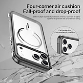 cheap iPhone Cases-Phone Case For Samsung Galaxy 17 Pro Max 17 Air 16 15 14 Pro Max Plus 13 Pro Max Back Cover Magnetic Adsorption Support Wireless Charging Kickstand Non-Yellowing Retro TPU Acrylic