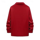 economico Giubbotti Casual-Per uomo Giacca Leggera Giacca Cargo Giacca Casual Vacanza Quotidiano Caldo Tasca Primavera Autunno Semplice Moda Classico Bavero Regolare Nero Rosso Cachi Grigio chiaro Grigio scuro Giacca