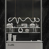 levne Návrh linky-LED závěsné světlo, styl note, severský design, moderní, jednoduché, americké světlo, luxusní, barové osvětlení, kreativní, síťované, dlouhé, obývací pokoj, restaurace, lampy