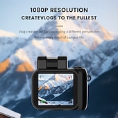 זול מצלמות פעולה-מצלמה דיגיטלית מיני רטרו HD 1080p לסטודנטים עם מחזיק מפתחות נייד, פלאש ותא סוללה נייד להקלטת תמונות ווידאו.