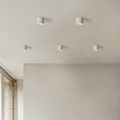 levne Jednoduché stropní osvětlení-LED stropní svítidlo 14cm, kamenné, zapuštěné, keramické, dřevěné, umělecký styl, formální styl, stropní svítidlo do chodby, teplá bílá, 110-240V