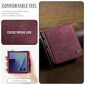 preiswerte Samsung-Handyhülle-Handy Hülle Handyhüllen Für Samsung Galaxy Z Flip 7 Magnetische Adsorption Brieftaschenhülle Magnetisch Vollschutz Ständer TPU PU-Leder