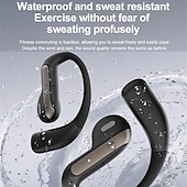 economico Cuffie TWS wireless-Cuffie con traduzione intelligente con intelligenza artificiale, cuffie sportive Bluetooth wireless di lunga durata, cuffie stereo con conduzione aerea semi-intraurale