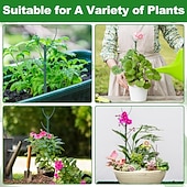 Недорогие аксессуары для ухода за растениями-10 опор для растений, опоры для комнатных и уличных растений. 11-дюймовые опоры для растений с 20-метровыми подвязками, 5-метровые наклейки для вьющихся растений в горшках.