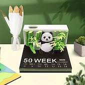 Недорогие Подарки-3D-календарь 2026, креативный настольный календарь-блокнот, 3D-календарь-блокнот 2026, настольный календарь, художественная скульптура-календарь, самодельная бумажная резьба, настольное украшение в