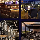 economico Luci decorative-Lampada da tavolo a bolle di cristallo acrilico a led, creativa, personalizzata, per ristorante, atmosfera KTV, lampada da comodino, piccola luce notturna, lampada da tavolo decorativa, ricarica USB,