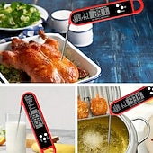 お買い得  キッチン用品＆小物-デジタルキッチン調理用食品温度計、肉、水、牛乳調理、グリル、屋外バーベキュー用、防水、瞬時に読み取れるデジタル温度センサー