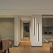 abordables Apliques de pared para interior-Luz de pared LED, estante blanco cálido, accesorio de iluminación para montaje en pared, estantes de exhibición interiores rectangulares, luces de pared, acrílico esmerilado elegante, antioxidante,