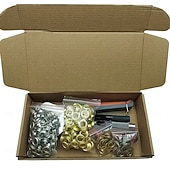 preiswerte Werkzeugaufbewahrung-Hochleistungs-Werkzeugsatz für professionelle Ösen, 3/8 Zoll 10 mm Hand-Ösensatz, DIY-Handlocher-Ösensatz mit 200/500 Ösenschnallen, Installationswerkzeuge für Metall-Luftlochnieten