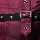 abordables camisa con botones para hombre-Hombre Camisa Camisa de verano Camisa casual Abotonar la camisa Negro Vino Verde Ejército Manga Larga Plano Diseño Vacaciones Hawaiano Botones Ropa Mezcla de Algodón Moda Casual Cómodo