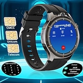 abordables Montres connectées-LW9 Montre intelligente 1.43 pouce Smartwatch Montre Connectée Bluetooth 4G Surveillance de la température Podomètre Rappel d&#039;appel Compatible avec Android iOS Hommes GPS Longue Veille Appels Mains