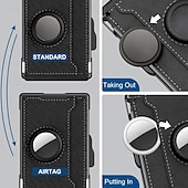 Χαμηλού Κόστους Αποθήκευση &amp; Οργάνωση-ανδρικές υποδοχές καρτών pu δέρματος για επαγγελματίες τύπους για αεροτομή, μακρύ πορτοφόλι, μεγάλη χωρητικότητα, μεταλλική θήκη καρτών, κομψός διοργανωτής πιστωτικών καρτών για άνδρες