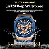 olcso Quartz órák-poedagar üzleti karóra férfiaknak vízálló, világító kronográf dátum férfi karóra szilikon szíjas kvarc férfi karóra 893