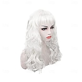 economico Parrucche da festa-parrucche lunghe colorate, parrucche ondulate per feste, parrucche colorate ricce per donne, decorazioni per feste di addio al nubilato, bomboniere, feste extra al neon