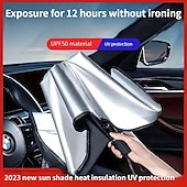 economico Servizio Veicoli-parasole per parabrezza auto – parasole con protezione UV e blocco del calore con tendina per la privacy, accessorio interno per auto di piccole dimensioni, ombrello per parabrezza