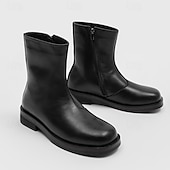 preiswerte Kleiderstiefel-Herrenstiefeletten aus braunem Kunstleder – klassische Reißverschlussstiefel für den Winter, das Business und formelle Anlässe