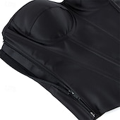 Недорогие Корсеты-Жен. Корсет Корректирующее белье Утягивающее белье Корректирующее белье Сексуальный корсет На каждый день Полоса Неровная кромка Открытая спина Отпуск Для улицы Свидание Без рукавов холодный прием