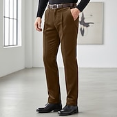 Herre Bukser Dressbukser Kordfløyel bukse Vinterbukser Lomme عادي Komfort Myk Full lengde utendørs Virksomhet Avslappet Mote Klassisk Stil Svart Navyblå Uelastisk billige Slank-Herre Bukser Dressbukser Kordfløyel bukse Vinterbukser Lomme عادي Komfort Myk Full lengde utendørs Virksomhet Avslappet Mote Klassisk Stil Svart Navyblå Uelastisk