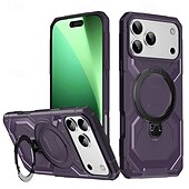halpa iPhone-kotelot-puhelin Etui Käyttötarkoitus iPhone 17 Air 16 15 14 Pro Max Plus 16e 13 Pro Max Takakuori Tukee langatonta latausta Tukijalka Iskunkestävä Panssari PC