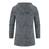 olcso Férfi Trench kabát-Férfi Felöltő Ballonkabát Hosszú Trench kabát Vakáció Napi Tavasz Tél Poliészter Szélbiztos Melegen tartani Felsőruházat Ruházat Divat Klasszikus Sima Zseb Kapucni Cipzár