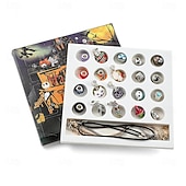 economico Regali-Calendario dell'avvento di Halloween, bracciale con ciondoli, tesori di Halloween, kit fai da te per la creazione di gioielli da 24 giorni con 20 perline con ciondoli e 3 braccialetti regolabili, regalo per il conto alla rovescia di Natale per bambini, ad