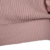 voordelige Trui Jurken-Dames Mini-jurk Trui-jurk Modieus Modern Lantaarn mouw Dagelijks Uitgaan Weekend Normale pasvorm Effen Lange mouw Schouderafhangend Zwart Wit Blozend Roze blauw Lente Herfst