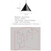 abordables Suspension-2 lumières 20 cm Conception unique Conception de l&#039;île Lampe suspendue Métal Finitions Peintes Moderne Style nordique 85-265V