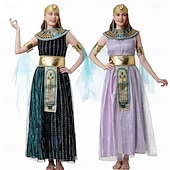 baratos Roma Antiga &amp; Egito-Antigo Egito egípcio Vestidos Fantasia fantasia Cleópatra Deusa Fantasia Mulheres Fantasia Dia Das Bruxas Carnaval Espetáculo Adulto Vestido Cinto Capa