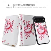 رخيصةأون جراب للهواتف الأخرى-هاتف غطاء من أجل غوغل بيكسل 9 برو اكس ال Pixel 8 Pro بكسل 9a حافظة بطاقة المحفظة انفصال حماية كاملة للجسم مع الحبل مكتب  /  الأعمال جلد أصلي