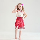 Недорогие Костюмы для девочек-Неделя книги 2026, принцесса Моана, платье Моаны, костюм, тематические костюмы для фильмов и сериалов, косплей по фильмам для девочек, детский карнавал, День защиты детей, Всемирный день книги, вечеринка, день рождения, пляж.