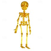 levne Party Supplies-3D tištěné kostrové lidské klouby pohyblivé dětské halloweenské hračky kreativní samolepky na ledničku