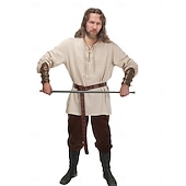  koppels retro vintage middeleeuwse renaissance outfits halloween groep koppels kostuums piraat viking ranger vikings: valhalla mannen vrouwen halloween carnaval optreden larp