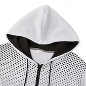  Men's Hoodie Full Zip Hoodie Black White Red Blue Dark Gray Hooded Color Block Sports & Outdoor Daily Holiday Polyester Streetwear Cool Casual Spring &  Fall Clothing Apparel Hoodies Sweatshirts