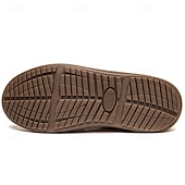 preiswerte Winter- und Schneestiefel-Wasserdichte Winterhausschuhe für Herren mit Fellfutter, leichte, warme Slip-On-Freizeitschuhe mit Anti-Rutsch-Sohle für den Innen- und Außenbereich