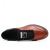 abordables Baskets-Baskets basses marron à lacets et semelle sport pour homme, style streetwear tendance pour le travail, les voyages et les sorties en week-end.