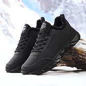 economico Sneakers Casual-scarpe da ginnastica sportive da uomo foderate in caldo pile, scarpe da corsa invernali leggere e impermeabili con suola antiscivolo per l'uso quotidiano e all'aperto