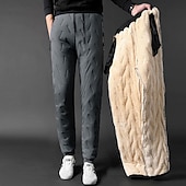 preiswerte Laufhosen &amp; Leggings-Herren Winter-Jogginghose Shrepa Fleecehose Dick Mit Taschen Unterteile Fitnessstudio Athleisure Trainieren Herbst Winter Winddicht Warm Fitnessstudio Outdoor Laufen Normale Passform Sportbekleidung