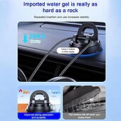 levne Servis vozidel-Nastavitelný držák do auta s otočným 360stupňovým uchycením se silikonovým protiskluzovým úchopem, silný adsorpční držák do auta pro všechny mobilní telefony bez nutnosti použití