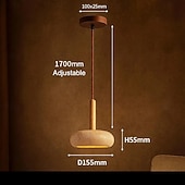 billiga Belysning för köksön-led taklampa 15 cm 1-ljus 3-ljus 3 ljus färg pendel lanterndesign taklampa trä geometrisk vintage vardagsrum sovrum matsal 110-240v