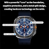 abordables Relojes inteligentes-HD8ultra Reloj inteligente 1.46 pulgada Smartwatch Reloj elegante Bluetooth Monitoreo de temperatura Podómetro Recordatorio de Llamadas Compatible con Android iOS Mujer Hombre Larga espera Llamadas