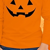 levne Dívčí halloweenské kostýmy-předvečer Všech svatých Dívčí 3D Komiks Tričko Košilky Dlouhý rukáv Jaro Podzim Módní Základní Děti 4-12 let Tričkový Venkovní Ležérní Denní Běžný