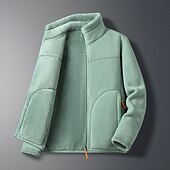 economico Giacche da corsa-Per donna Giacca con cerniera completa Giacca in pile polare con tasche Manica Lunga Top Athleisure Tinta unita Di pile Morbido Caldo Palestra All&#039;aperto Corsa abbigliamento sportivo Abbigliamento