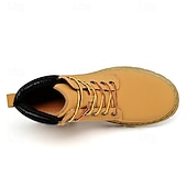 preiswerte Arbeitsschuhe-Outdoor-Arbeitsstiefel für Herren – robuste Schnürstiefeletten mit dicker Sohle zum Wandern, Bauen, für die Arbeit auf dem Bauernhof und für die tägliche Freizeit