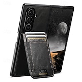Недорогие Чехлы для Samsung-телефон Кейс для Назначение SSamsung Galaxy Z-образный сгиб 7 Z-сгиб 6 Z Fold 5 Кошелек для карт Полная защита тела Защита от удара Ретро ТПУ Кожа PU