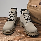 preiswerte Arbeitsschuhe-Outdoor-Arbeitsstiefel für Herren – robuste Schnürstiefeletten mit dicker Sohle zum Wandern, Bauen, für die Arbeit auf dem Bauernhof und für die tägliche Freizeit