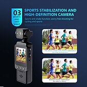 cheap Action Camera-DV-01 Action Camera Portable Recording Image and Video Function Mini WIFI Control 1.6 inch 48MP 1080p 128 GB Street