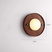 baratos Candeeiros de Parede de interior-Indoor Wall Light LED Marble Wood Living Room Bedroom Metal Wall Lights Wall Light Fixtures for Bedroom Bathroom