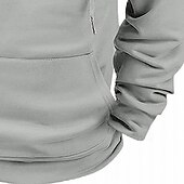 economico Felpa Tattica-Per uomo Felpa con cappuccio Felpa con cappuccio abbottonata Felpa con cappuccio tattica Nero Bianco Borgogna Blu marino Cammello Con Cappuccio Semplice Tasca Sport &amp; Outdoor Casuale Quotidiano